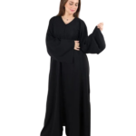 Premium Saudi Style Abaya for Women – Lightweight Nida Fabric - Image 3