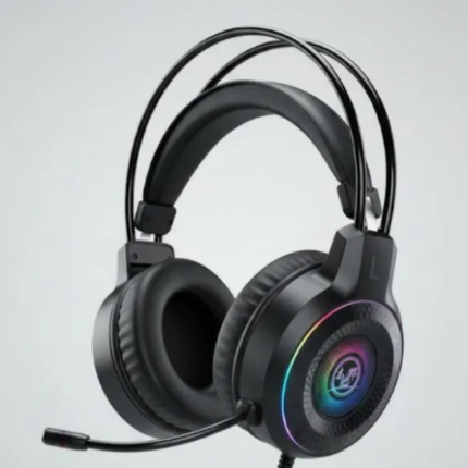 RGB Gaming Headphones – Black ABS Plastic Headset with Powerful Audio storeone.pk