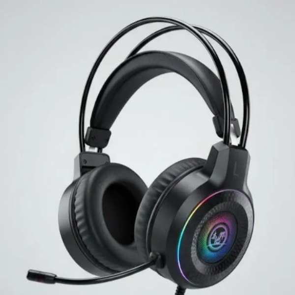 RGB Gaming Headphones – Black ABS Plastic Headset with Powerful Audio storeone.pk