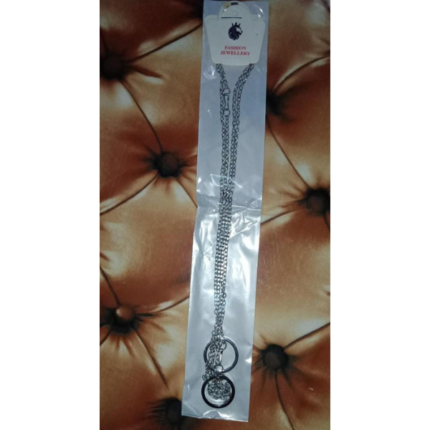 Silver Ring Pendant Pack of 2 – Adjustable Alloy Jewelry Set for Women - storeone.pk