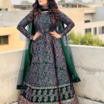 3 Pcs Women’s Stitched Katan Silk Screen Printed Maxi Suit with Dupatta – Round Neck Party Wear Dress storeone.pk