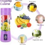 Portable Electric Juicer Blender – USB Rechargeable Mini Smoothie Maker for Fruits & Shakes - STOREONE.PK