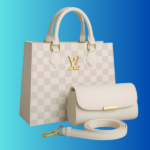 Women’s PU Leather Textured Handbag Set with Pouch – Elegant Top Handle Bag for Daily Use | STOREONE.PK