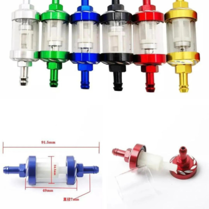 Protect your bike engine with a universal transparent reusable motorcycle oil filter. Durable ABS inline filter available in multiple colors. Best price in Pakistan at StoreOne.pk.