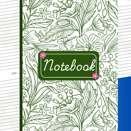 Printable minimalist notebook PDF featuring 33 dated pages for journaling, work notes, study, or daily planning. Clean, simple design. Instant download. storeone.pk