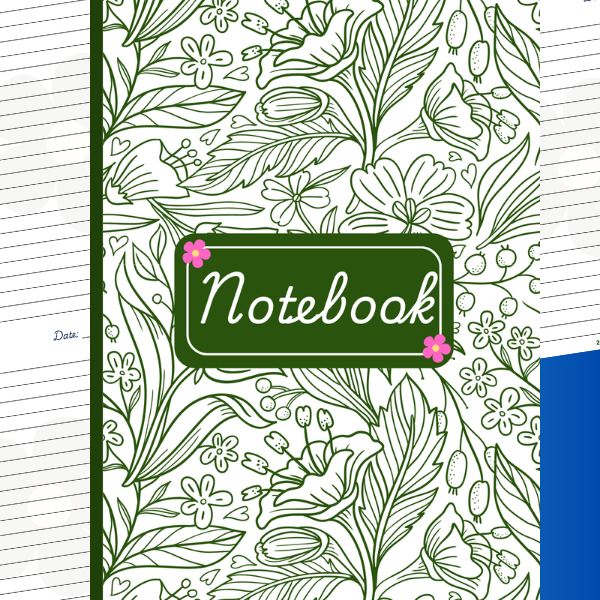 Printable minimalist notebook PDF featuring 33 dated pages for journaling, work notes, study, or daily planning. Clean, simple design. Instant download. storeone.pk