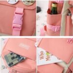 Stylish Nylon Backpack Combo Set (4 Pcs) – Daily Use Bags for School, College & Travel - Image 3