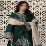 Green Embroidered Women’s 3-Piece Lawn Suit – Perfect for Eid & Parties - Image 3