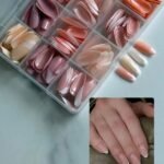 144 Pcs French Tip Artificial Nails – Nude Shades | Easy Stick-On Manicure Set - Image 4