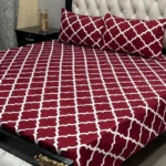 Premium Crystal Cotton Double Bedsheet Set – Floral Zebra Print - Image 6