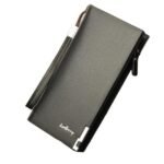 Men's Leather Wallet – Black & Brown Zippered - Image 6
