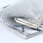 Silver Rhinestone Clutch – Elegant Wedding & Party Evening Bag - Image 6