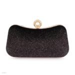 Black Glitter Clutch – Elegant Wedding & Party Evening Bag